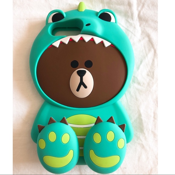 Linefriend 3D Brown Bear IPhone 8plus Case - Picture 1 of 6